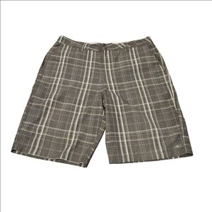 O'Neill Men's Brown Striped Shorts, Size 34